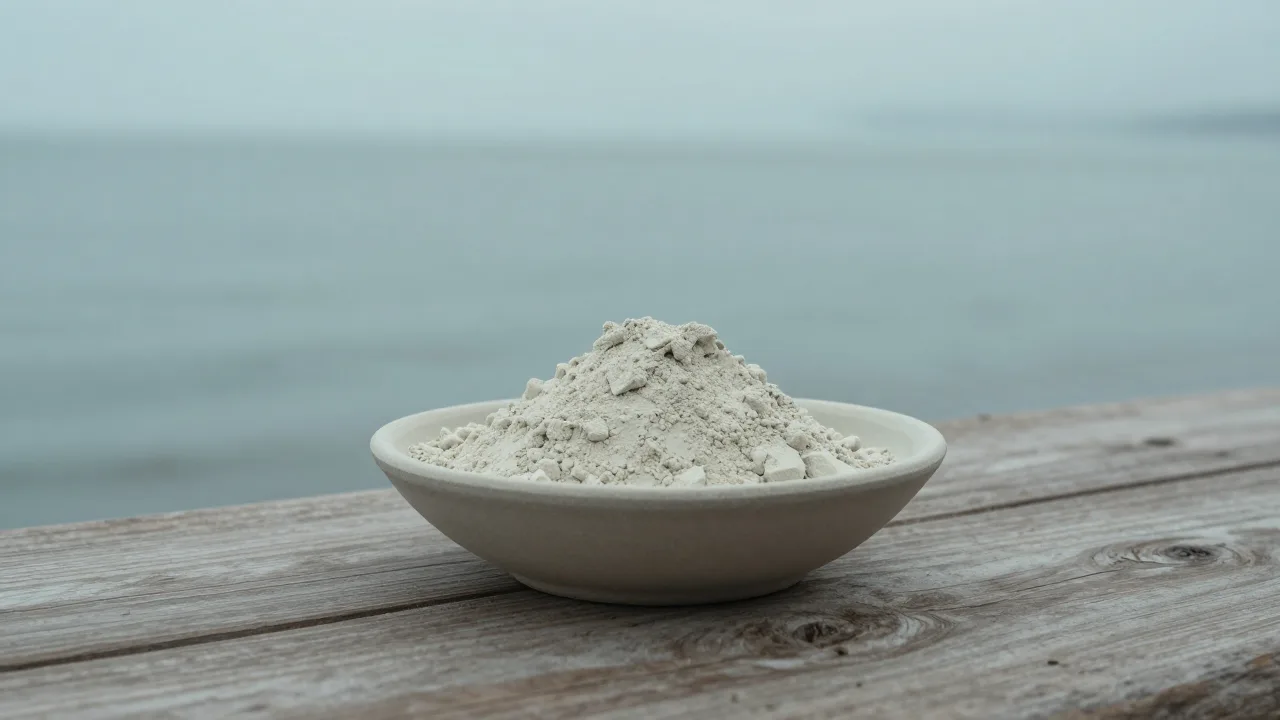 A mask of ancient coastal clay